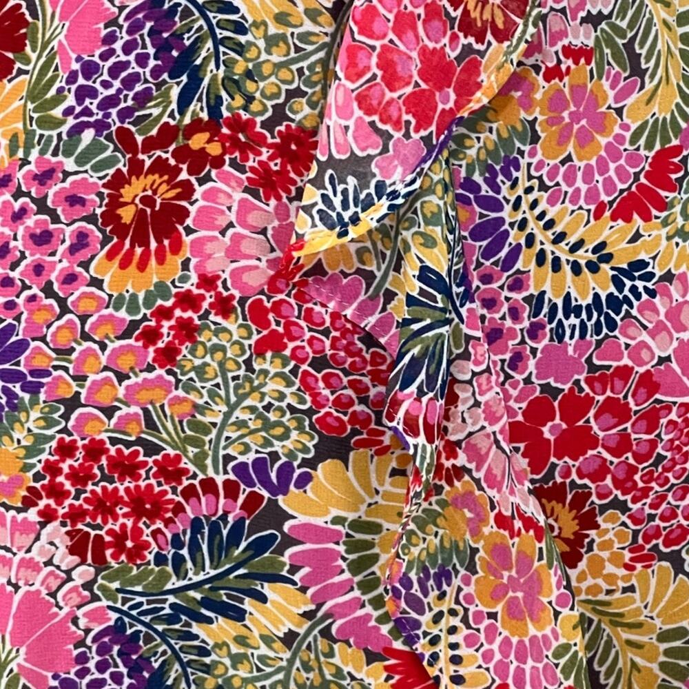 VICI Tropical Floral Hi Low Maxi Dress Open Back Cruise Resort Wedding S NWOT - Picture 8 of 11